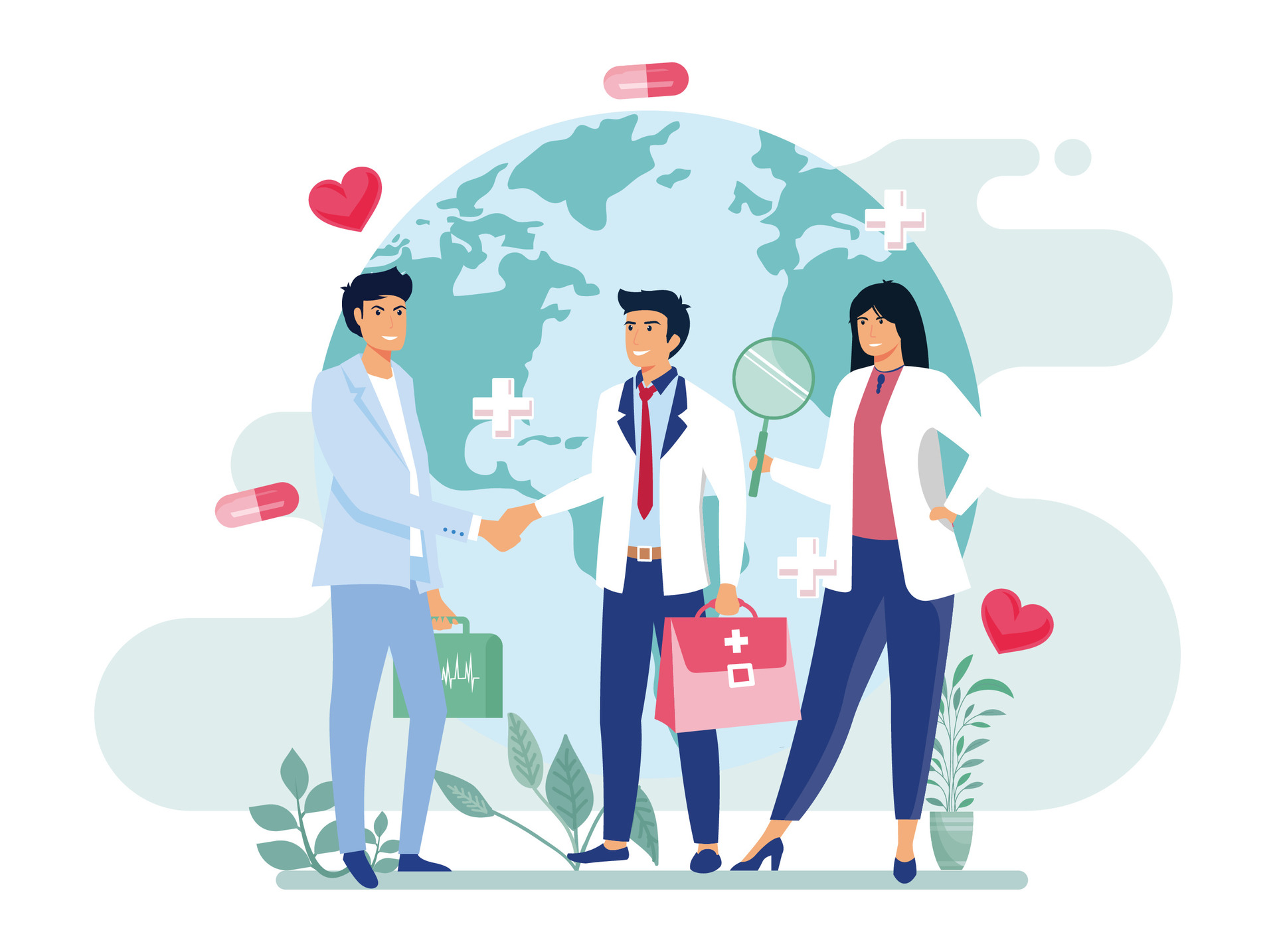 Global health professionals collaborating to advance public health worldwide